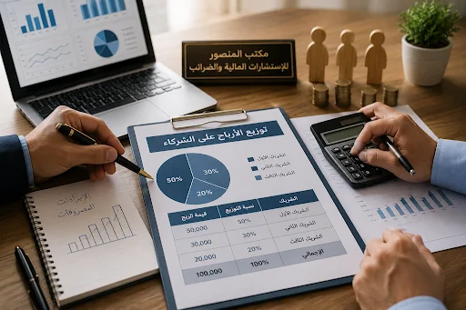 توزيع الأرباح للشركاء