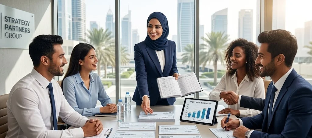 توزيع الأرباح على الشركاء