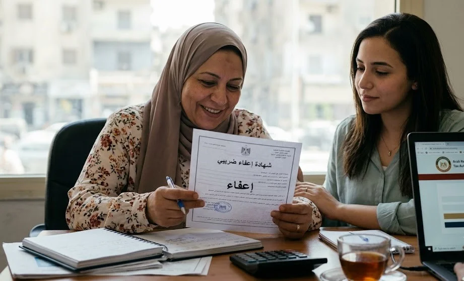 شهادة الإعفاء الضريبي