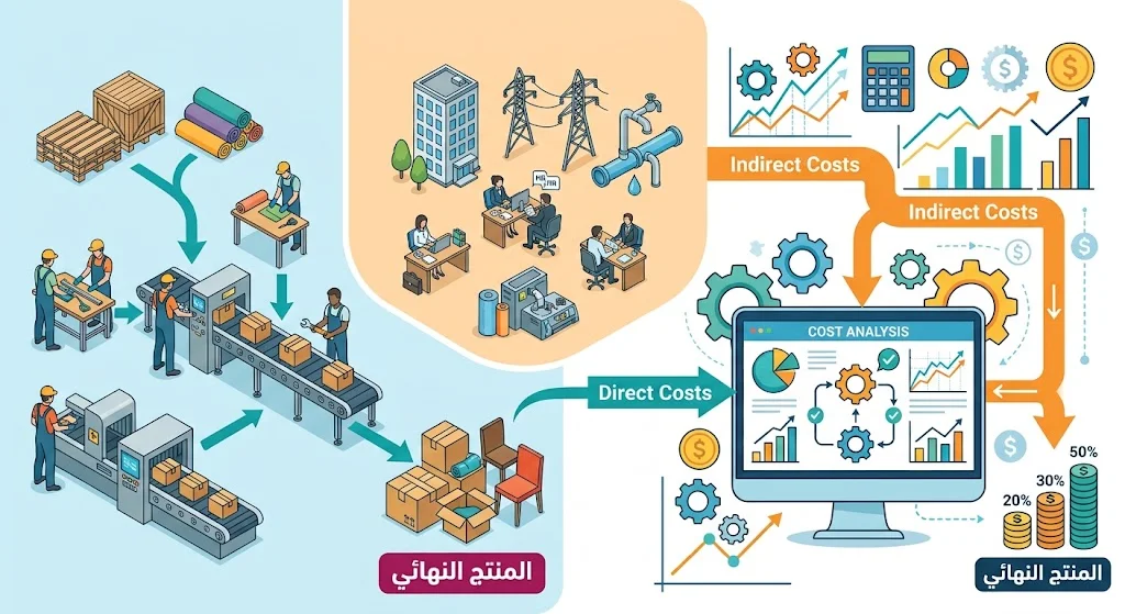 التكاليف المباشرة وغير المباشرة
