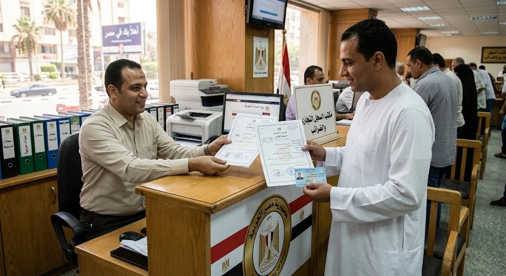 خدمات استخراج سجل تجاري وبطاقة ضريبية في مصر